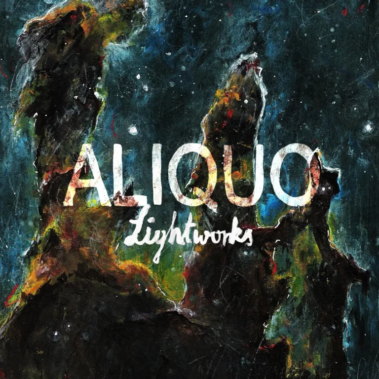 Typography Graphic Design Illustration Album Cover Nebula for Aliquo Lightworks