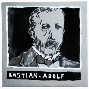 Artist Portrait Illustration Adolf Bastian