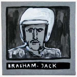 Artist Portrait Illustration Jack Brabham