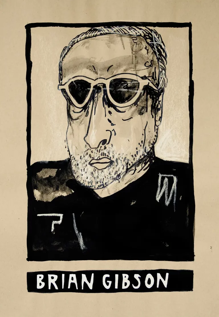 Portrait Illustration of Artist Brian Gibson