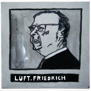 Artist Portrait Illustration Friedrich Luft