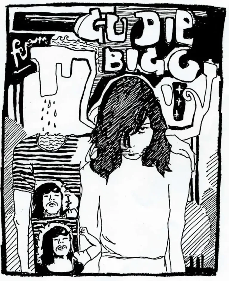 Drawing Illustration of indie band Go Die Big City Graz