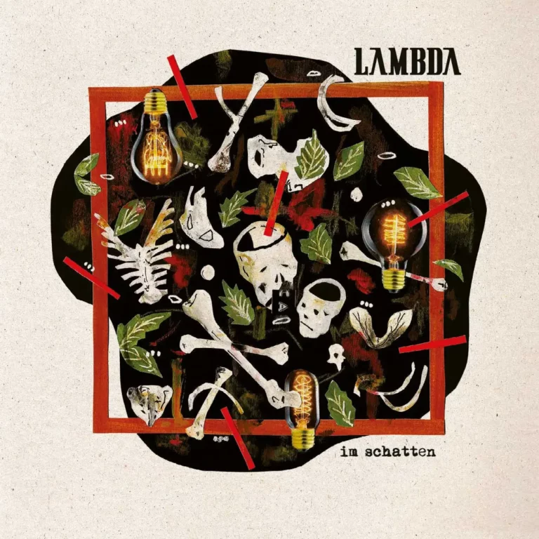 Typography Graphic Design Illustration Album Cover Bones Plants for Lambda Im Schatten