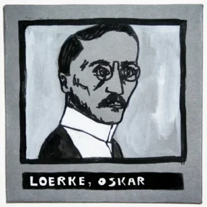 Artist Portrait Illustration Oskar Loerke